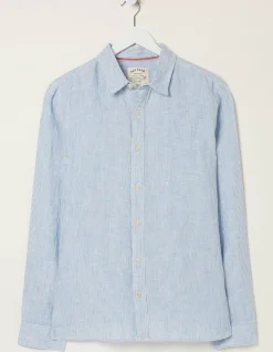 FatFace Stripe Linen Shirt|Men Shirts
