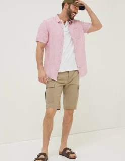 FatFace Stripe Linen Shirt|Men Shirts
