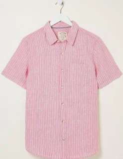 FatFace Stripe Linen Shirt|Men Shirts