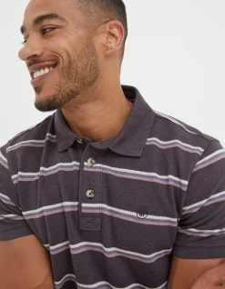 FatFace Stripe Pique Polo|Men T-Shirts
