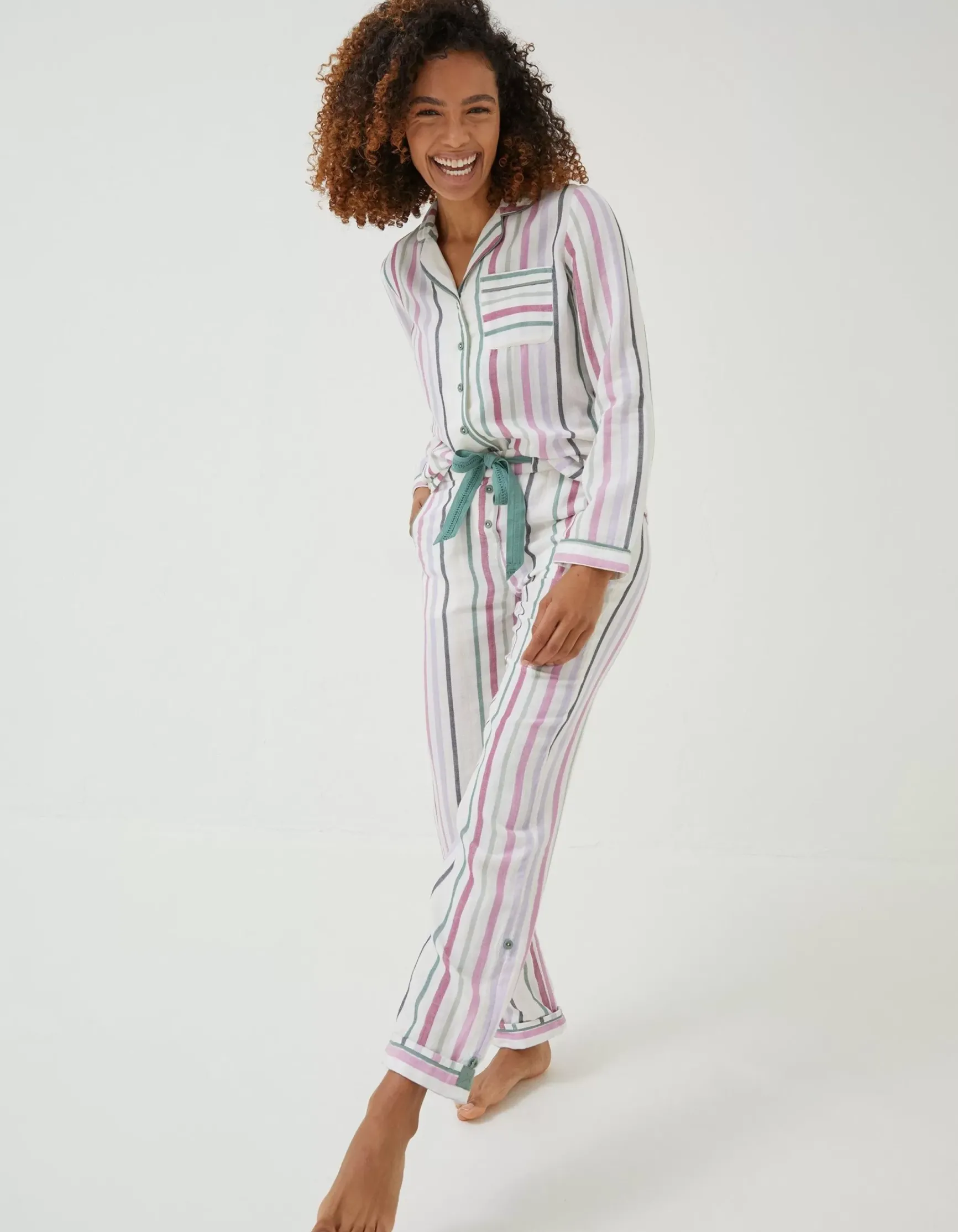 FatFace Stripe Pj Set|Women Nightwear & Loungewear