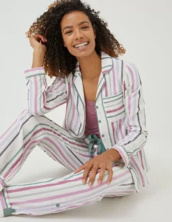 FatFace Stripe Pj Set|Women Nightwear & Loungewear