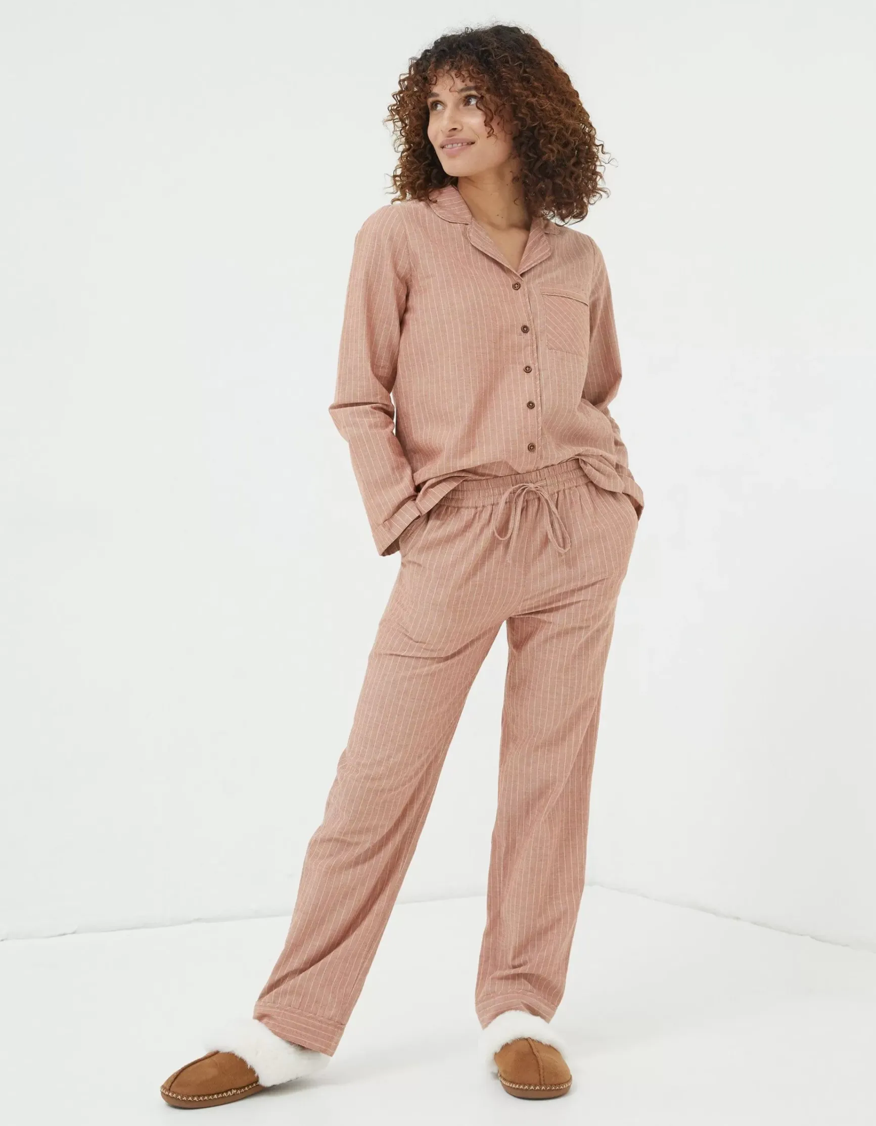 FatFace Stripe Pyjama Set|Women Nightwear & Loungewear
