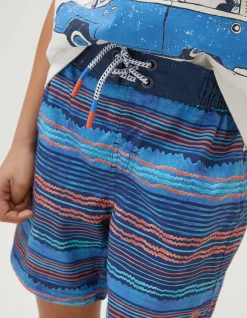 FatFace Stripe Swim Shorts|Boys View All