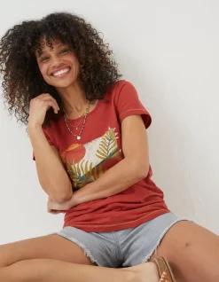 FatFace Summer Haze T-Shirt|Women Tops & T-Shirts