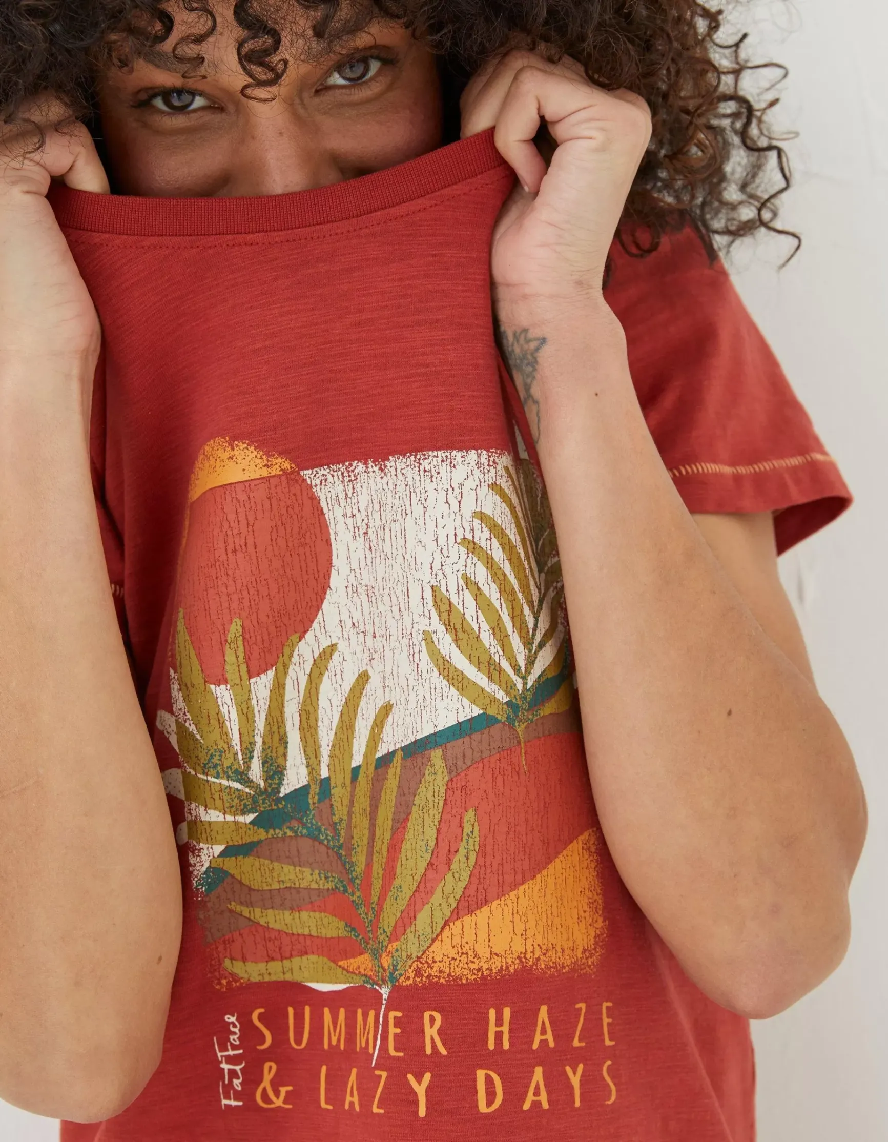 FatFace Summer Haze T-Shirt|Women Tops & T-Shirts