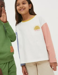 FatFace Sun Embroidered Long Sleeve T-Shirt|Girls View All