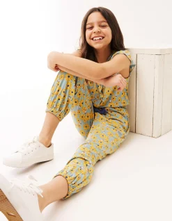 FatFace Sunflower Print Jumpsuit|Girls View All