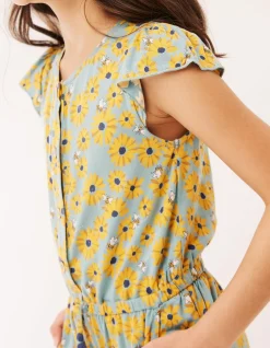 FatFace Sunflower Print Jumpsuit|Girls View All