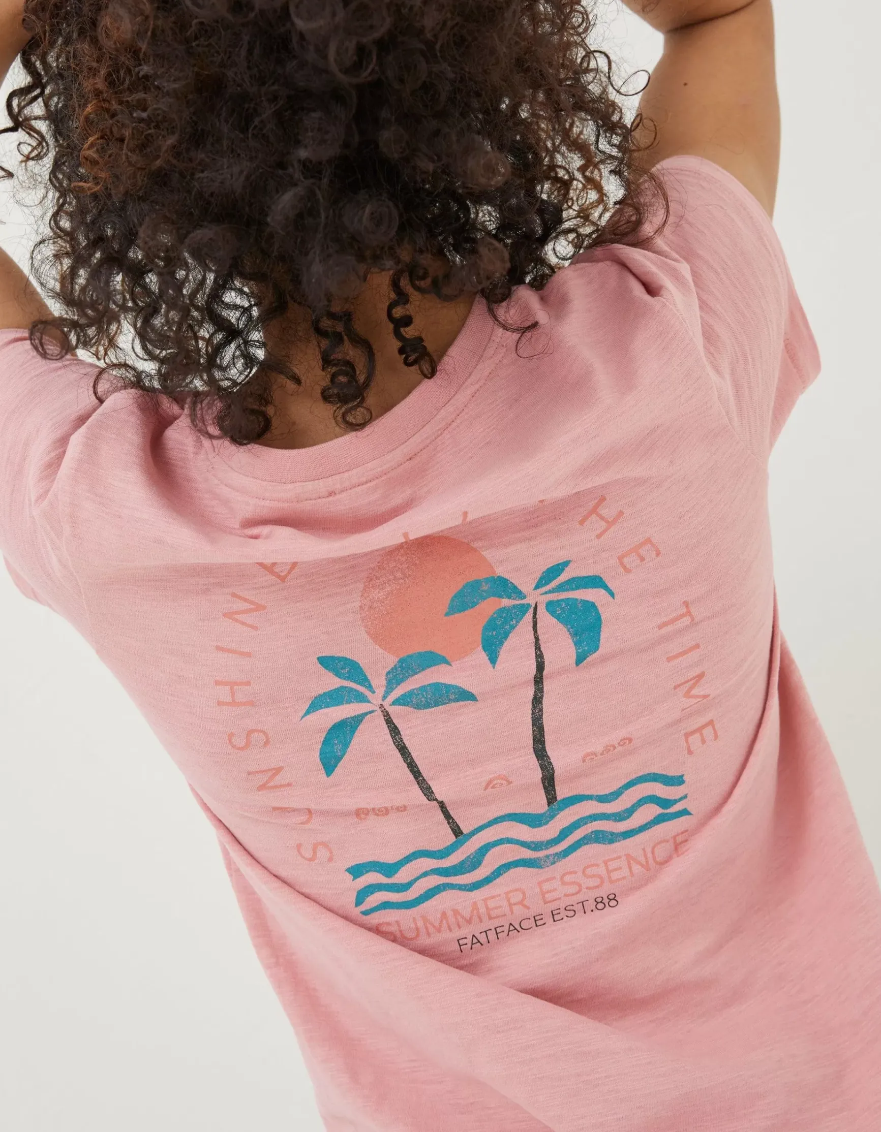 FatFace Sunshine All The Time T-Shirt|Women Tops & T-Shirts