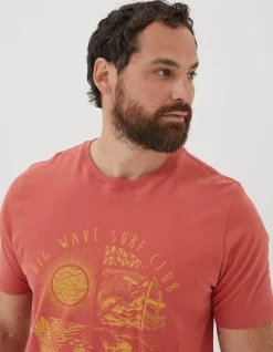 FatFace Surf Club T-Shirt|Men T-Shirts