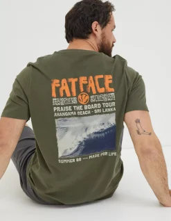 FatFace Surf Comp T-Shirt|Men T-Shirts