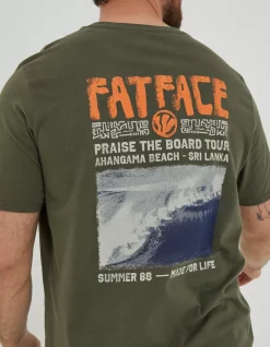 FatFace Surf Comp T-Shirt|Men T-Shirts