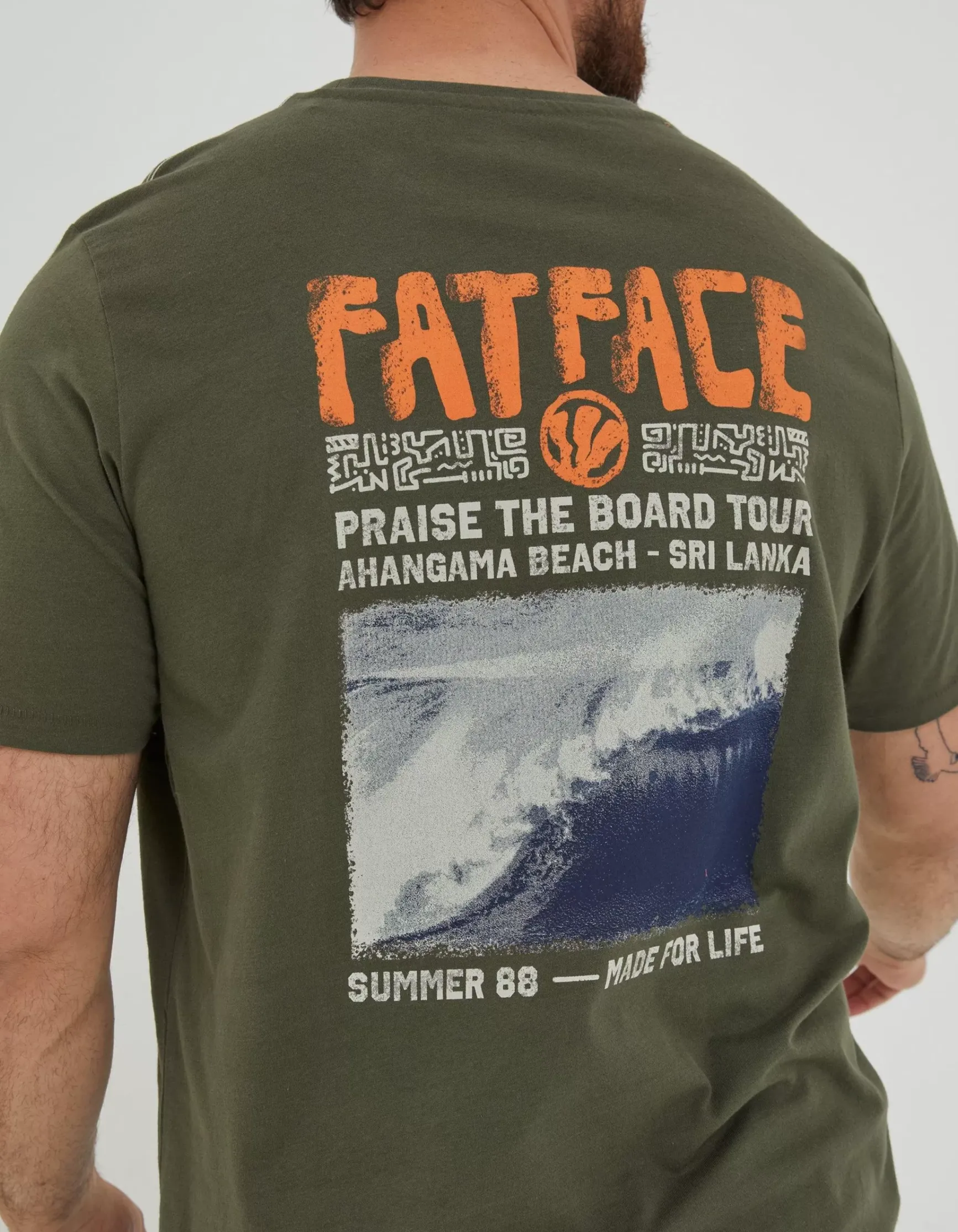 FatFace Surf Comp T-Shirt|Men T-Shirts