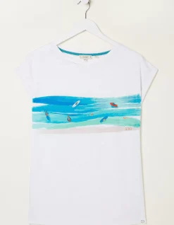FatFace Surf Graphic T-Shirt|Women Tops & T-Shirts