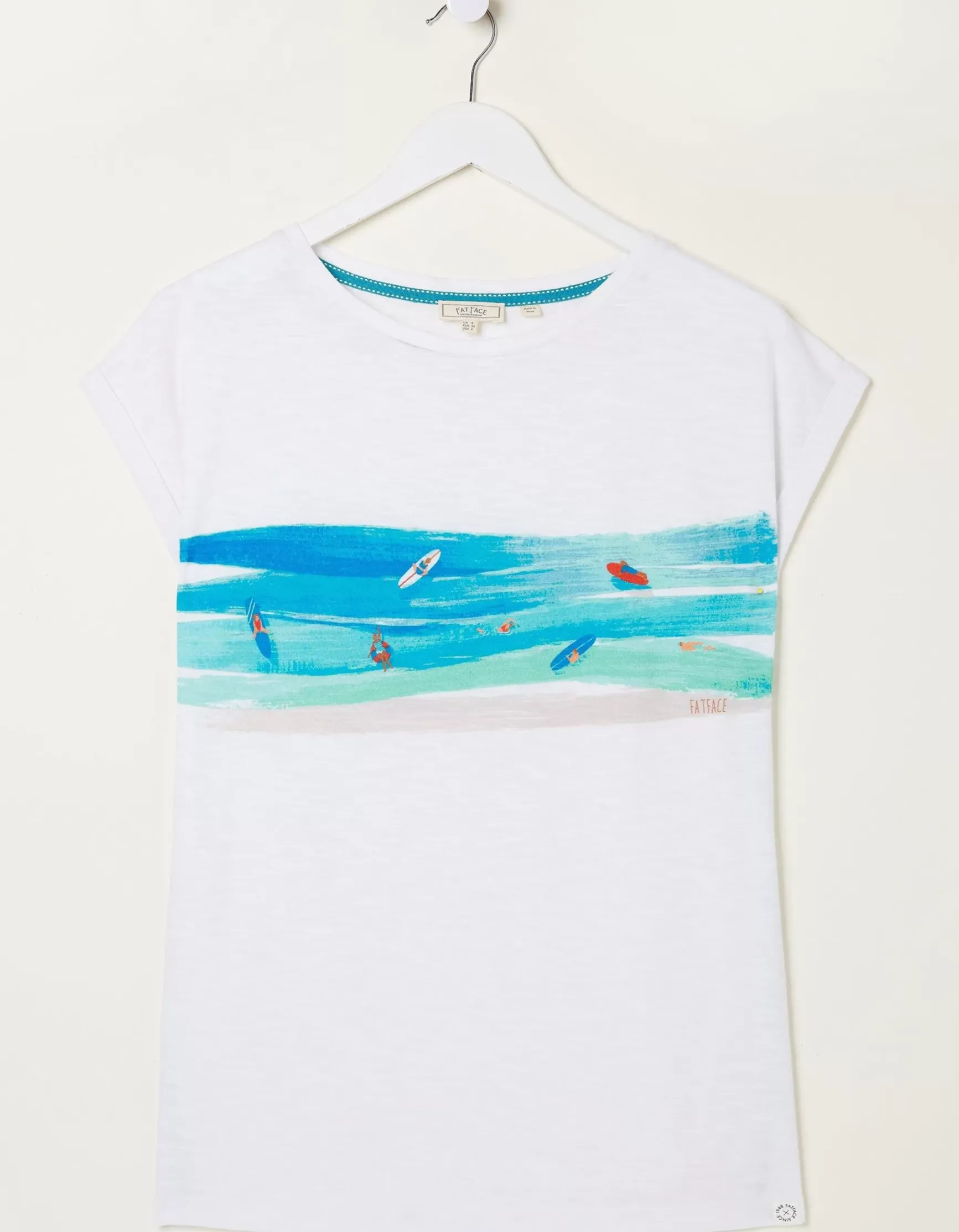 FatFace Surf Graphic T-Shirt|Women Tops & T-Shirts