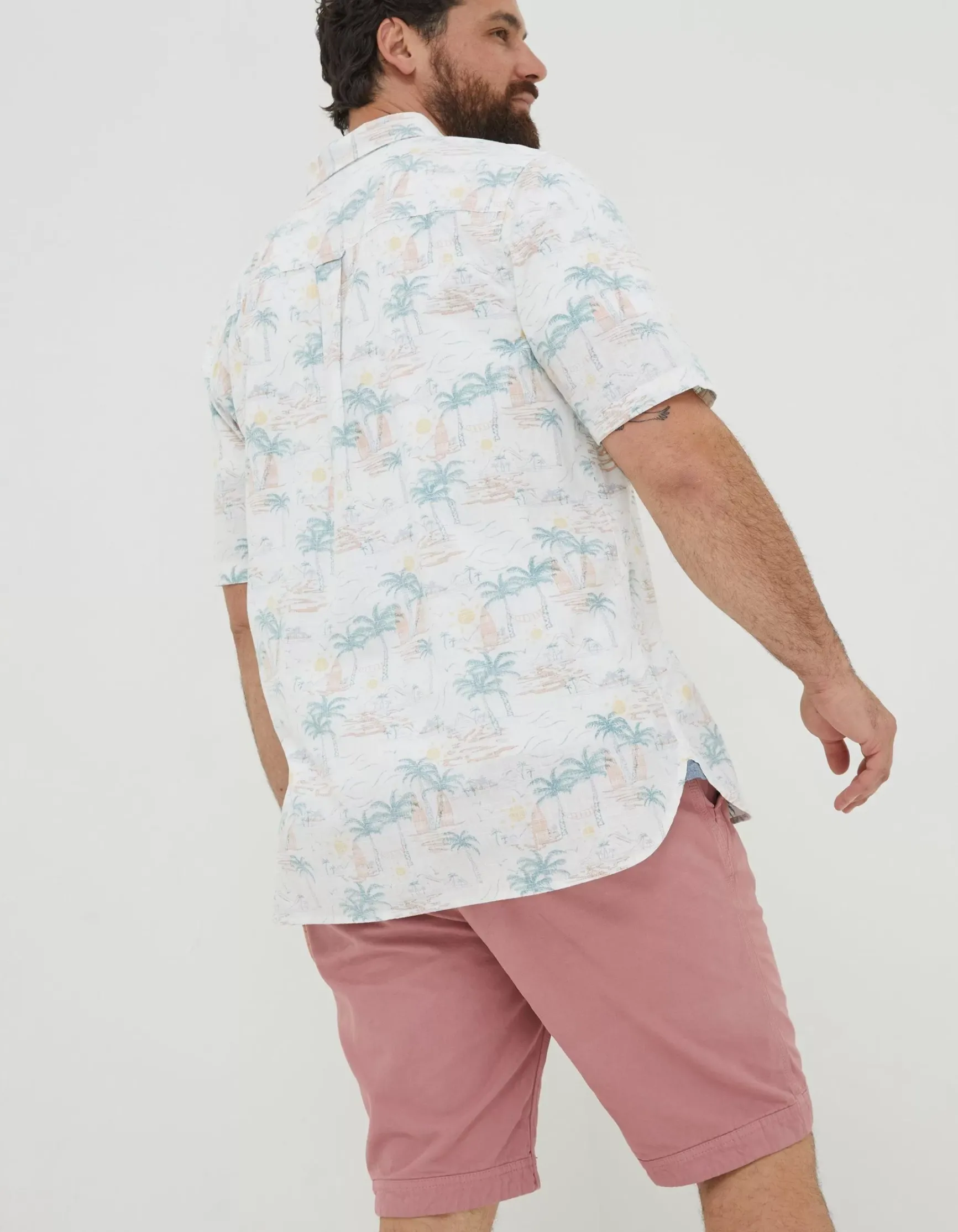 FatFace Surf Print Shirt|Men Shirts