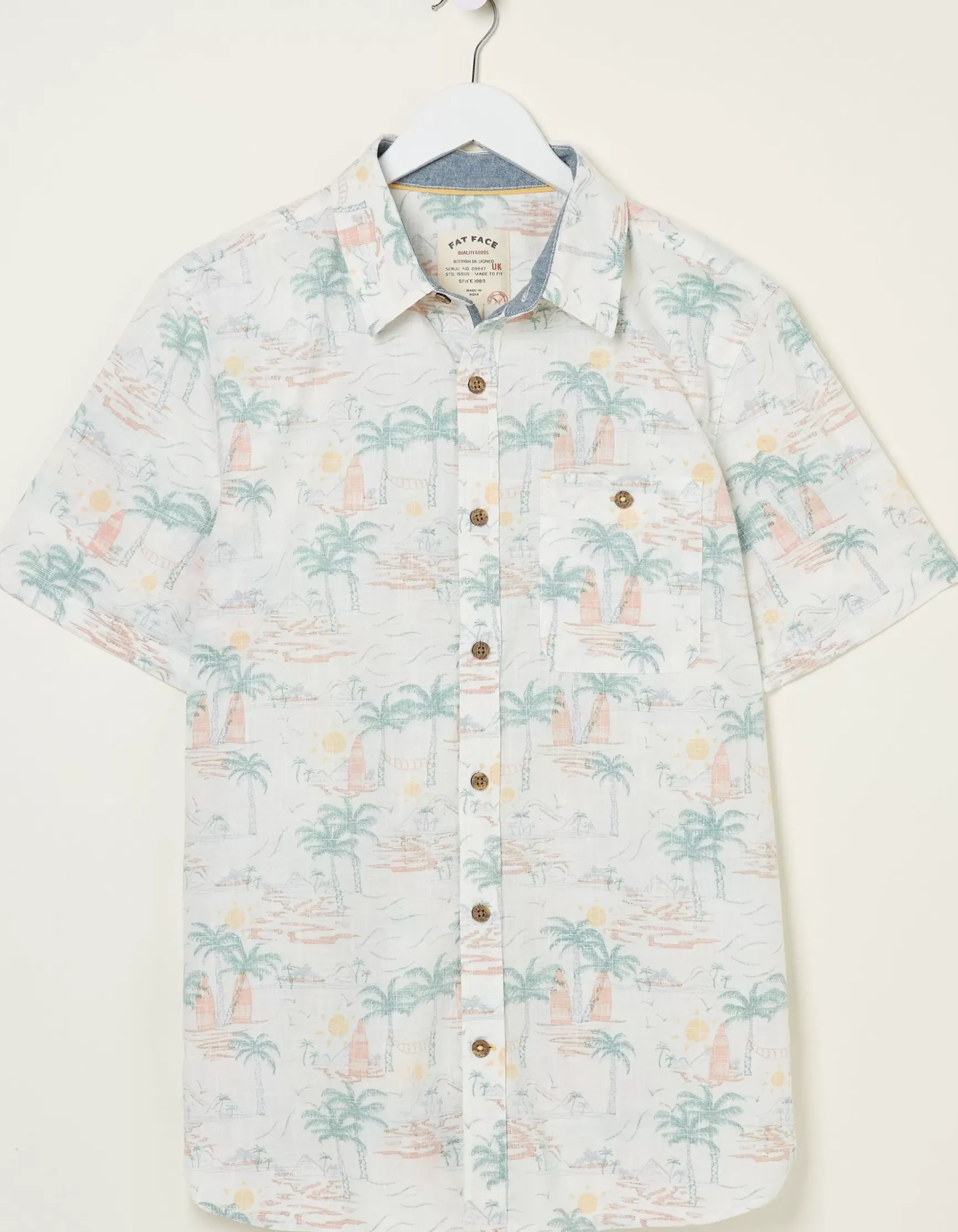 FatFace Surf Print Shirt|Men Shirts