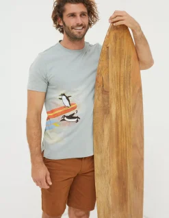 FatFace Surfing Penguins T-Shirt|Men View All
