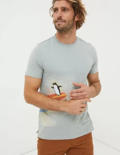 FatFace Surfing Penguins T-Shirt|Men View All