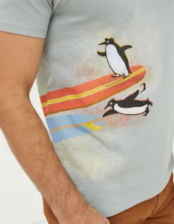 FatFace Surfing Penguins T-Shirt|Men View All