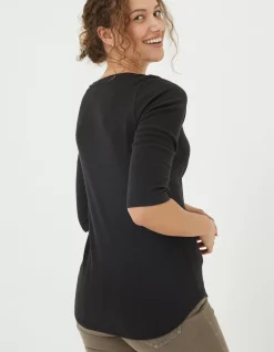 FatFace Susie Square Neck Rib Top|Women View All