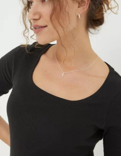 FatFace Susie Square Neck Rib Top|Women View All