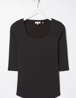 FatFace Susie Square Neck Rib Top|Women View All