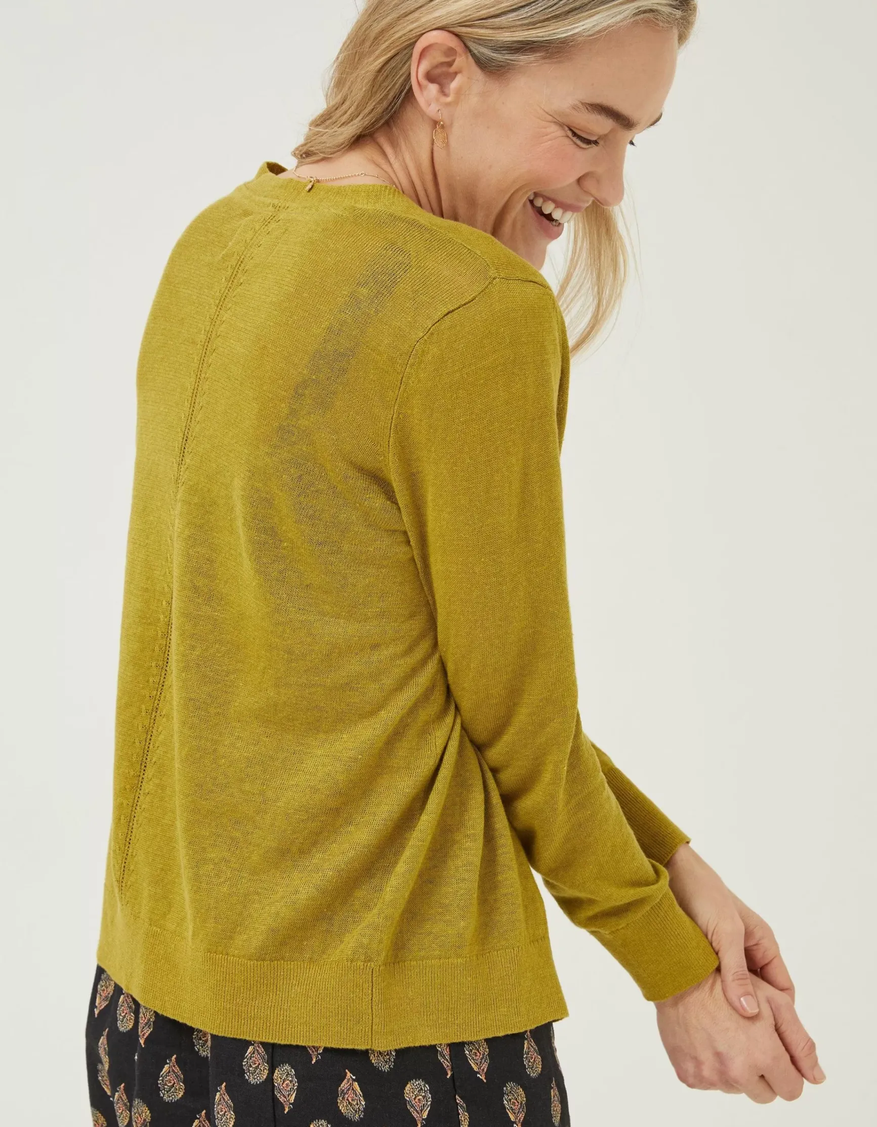 FatFace Suzannah Linen Cardigan|Women Knitwear