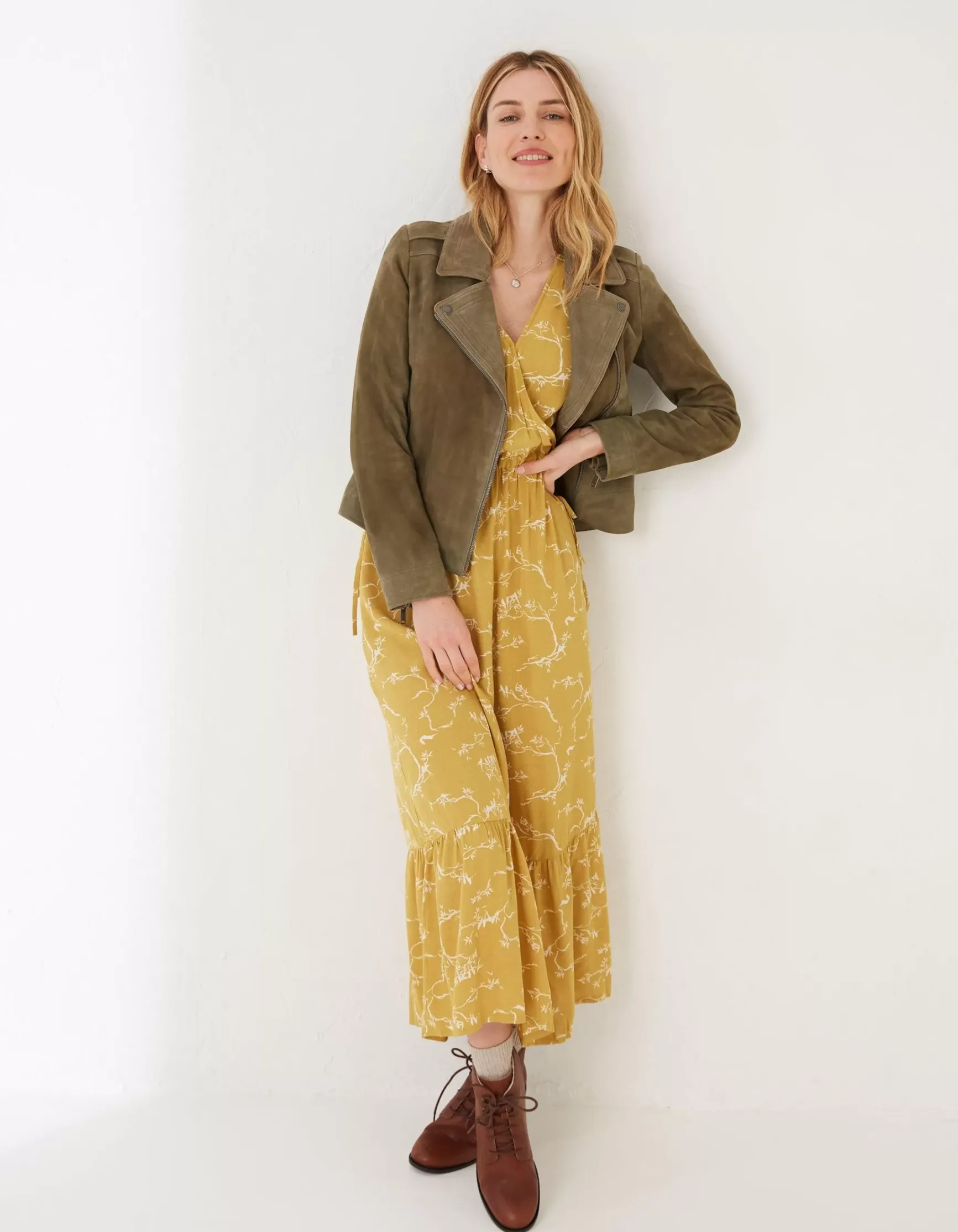 FatFace Suzie Suede Biker Jacket|Women Coats & Jackets