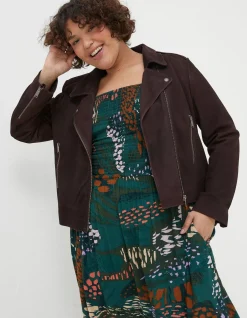 FatFace Suzie Suede Biker Jacket|Women Coats & Jackets
