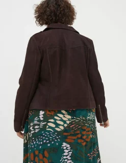 FatFace Suzie Suede Biker Jacket|Women Coats & Jackets
