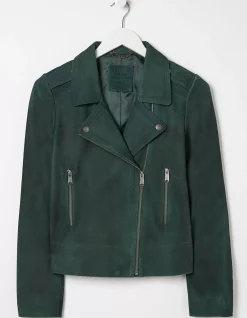 FatFace Suzie Suede Biker Jacket|Women Coats & Jackets