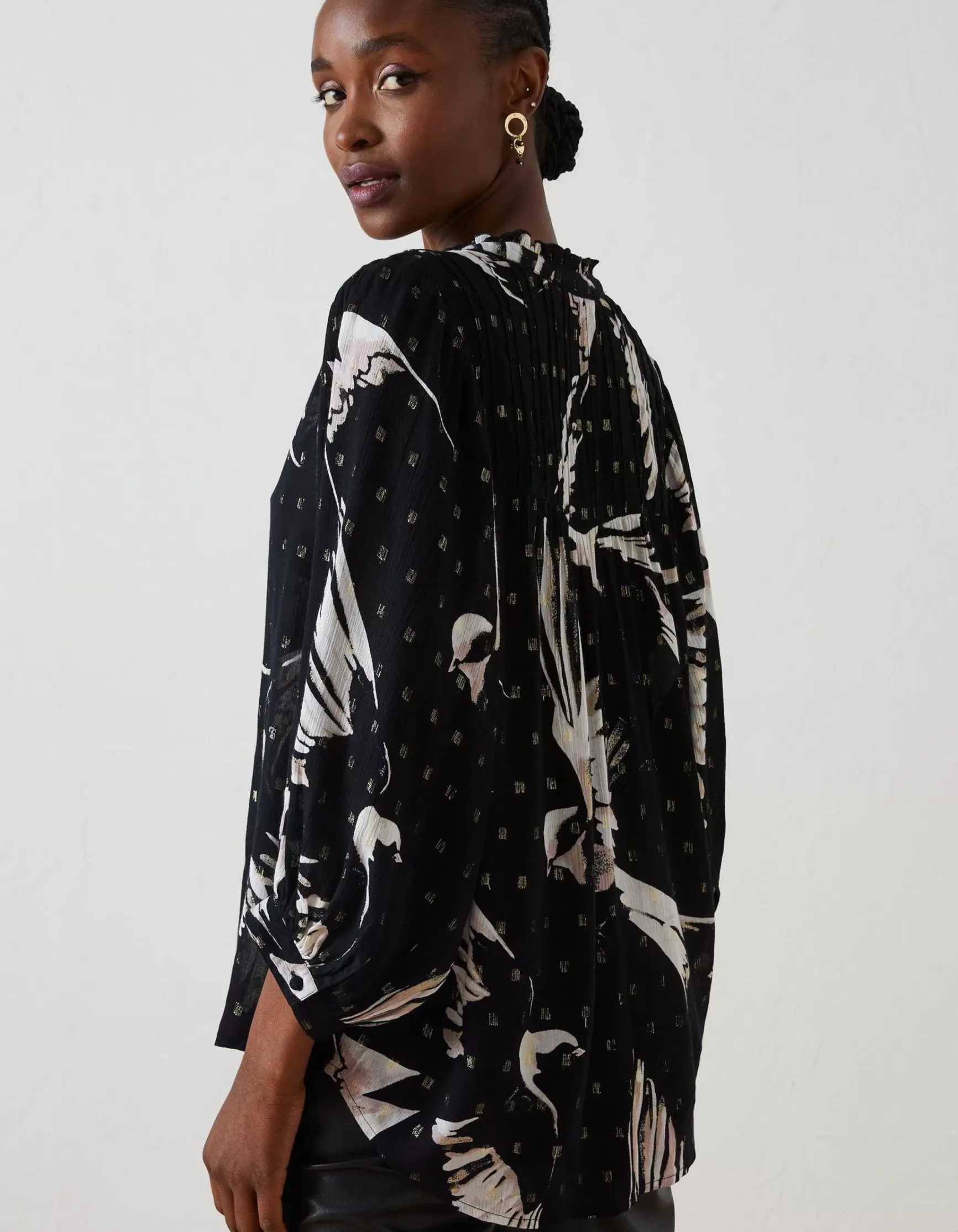 FatFace Swallow Print Evelyn Blouse|Women Shirts & Blouses