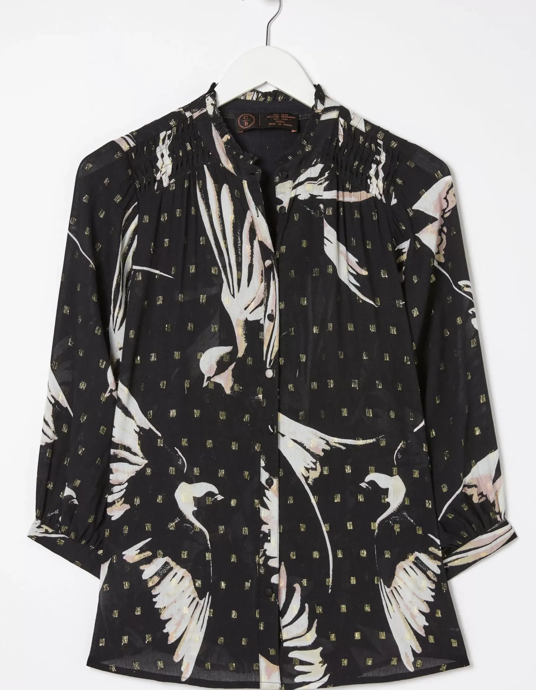 FatFace Swallow Print Evelyn Blouse|Women Shirts & Blouses