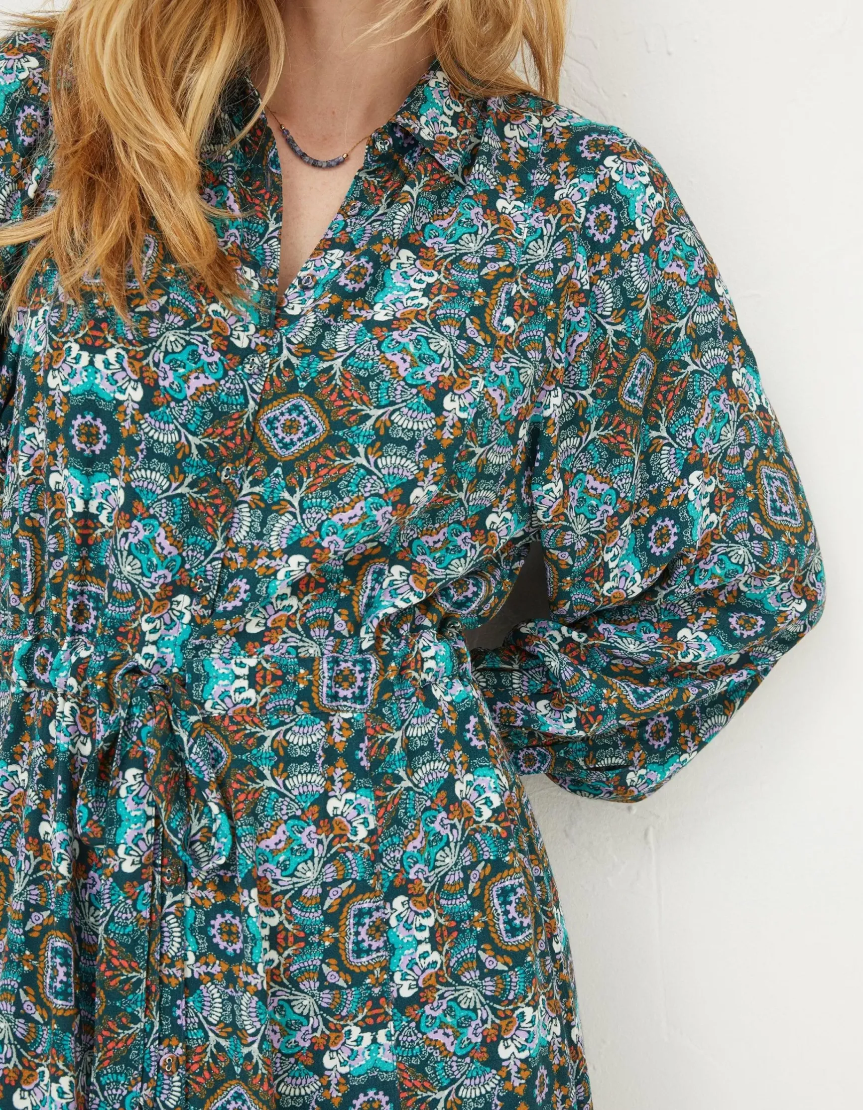 FatFace Swinley Mirrored Midi Dress|Women Dresses