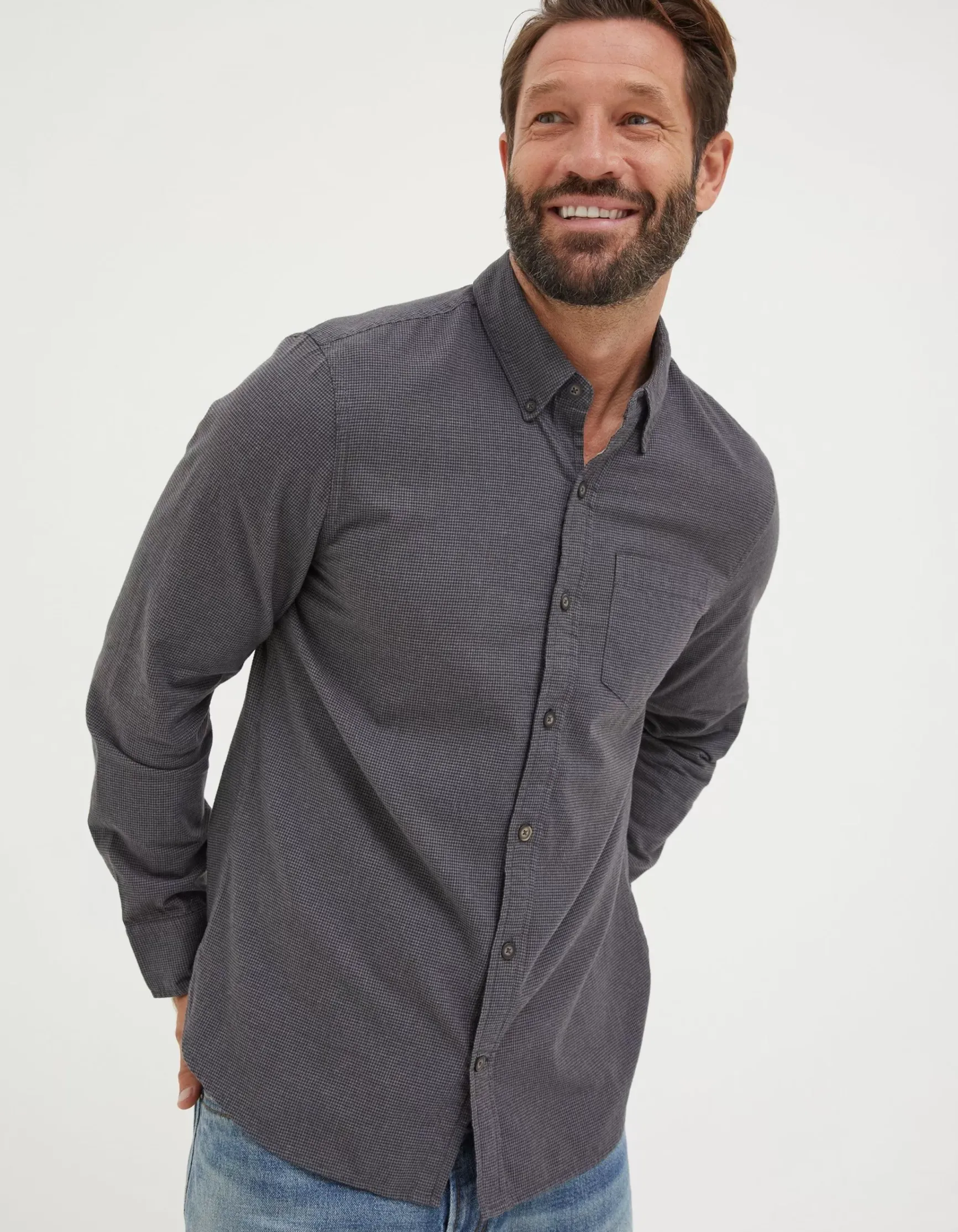 FatFace Tadlow Puppytooth Shirt|Men View All