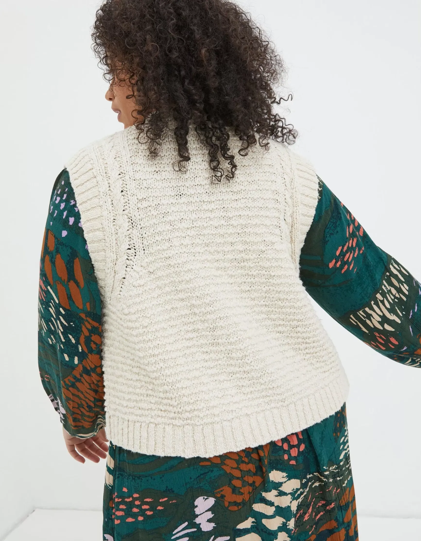 FatFace Talia Knitted Waistcoat|Women Knitwear