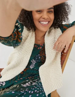 FatFace Talia Knitted Waistcoat|Women Knitwear
