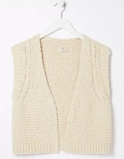 FatFace Talia Knitted Waistcoat|Women Knitwear