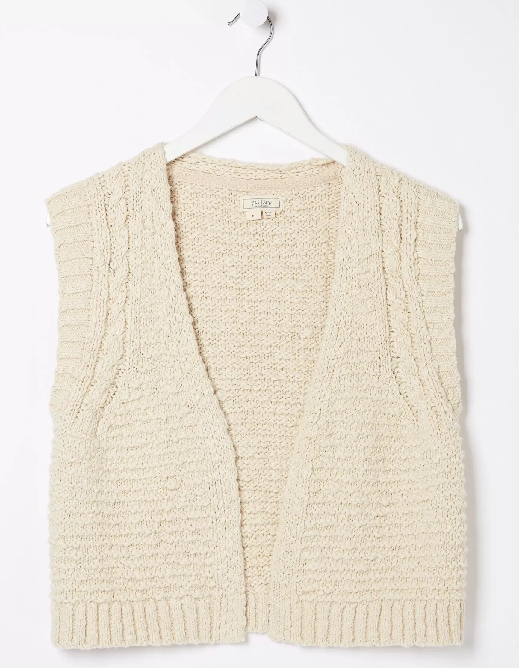 FatFace Talia Knitted Waistcoat|Women Knitwear
