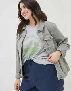 FatFace Tasha Denim Jacket|Women Coats & Jackets