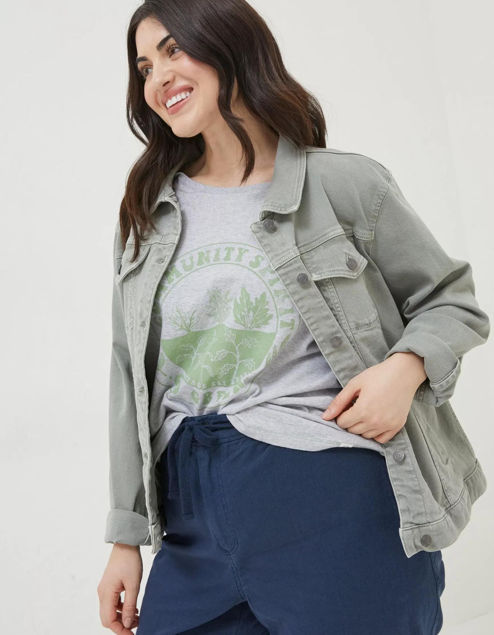 FatFace Tasha Denim Jacket|Women Coats & Jackets