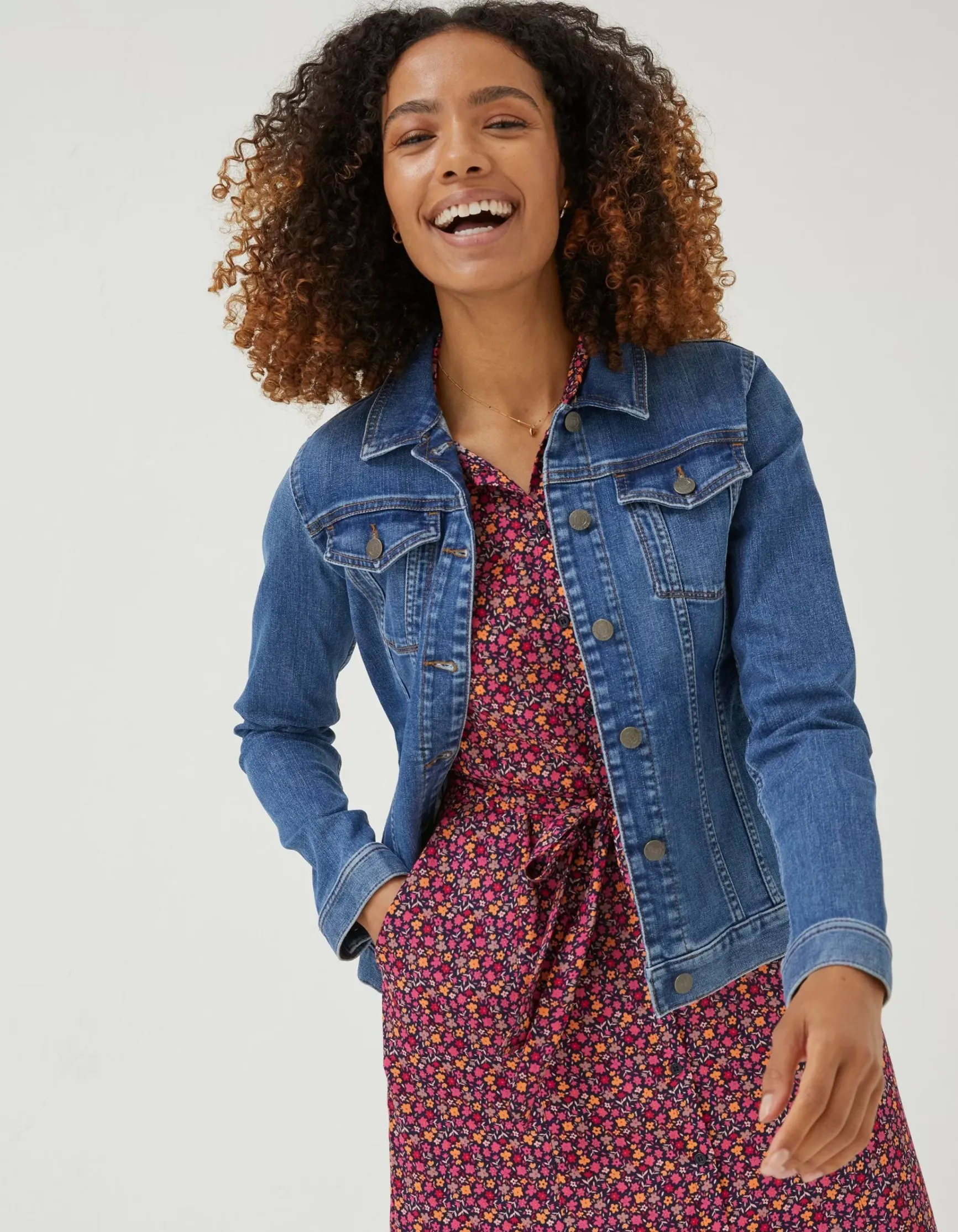 FatFace Tasha Denim Jacket|Women Coats & Jackets