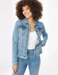FatFace Tasha Denim Jacket|Women Coats & Jackets