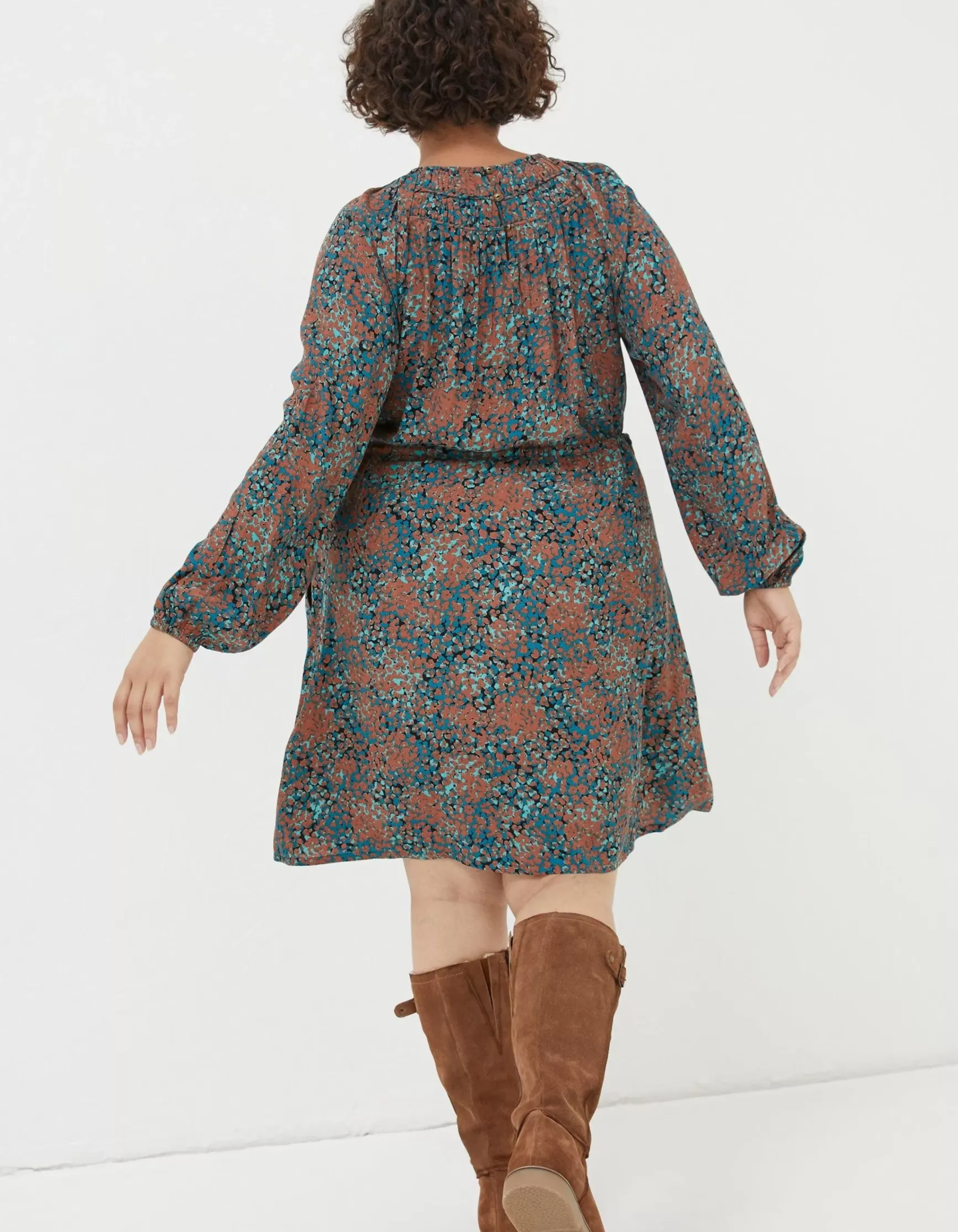 FatFace Taylor Textured Spot Dress|Women Dresses