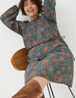 FatFace Taylor Textured Spot Dress|Women Dresses
