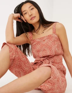 FatFace Terra Linen Blend Jumpsuit|Women Jumpsuits & Playsuits
