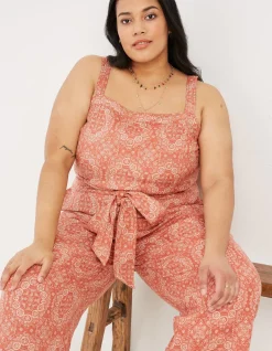 FatFace Terra Linen Blend Jumpsuit|Women Jumpsuits & Playsuits