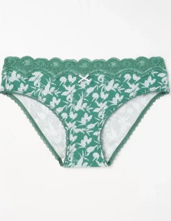 FatFace Textured Leaves Mini Knickers|Women View All